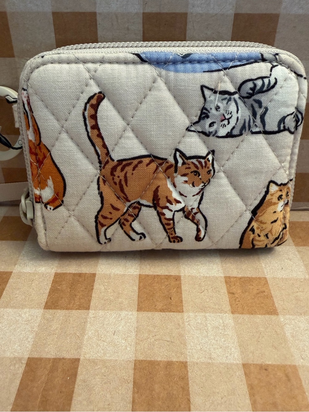 Vera Bradley Small Zip Around ID Card Wallet in A Cat's Life NWT